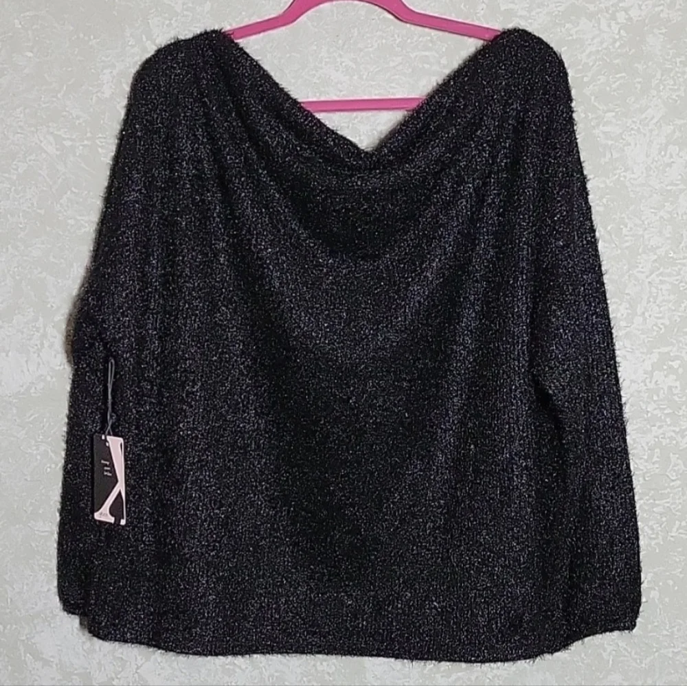 Gibson Bateau Neck Blouson Top, 1X & 2X - Picture 11 of 11